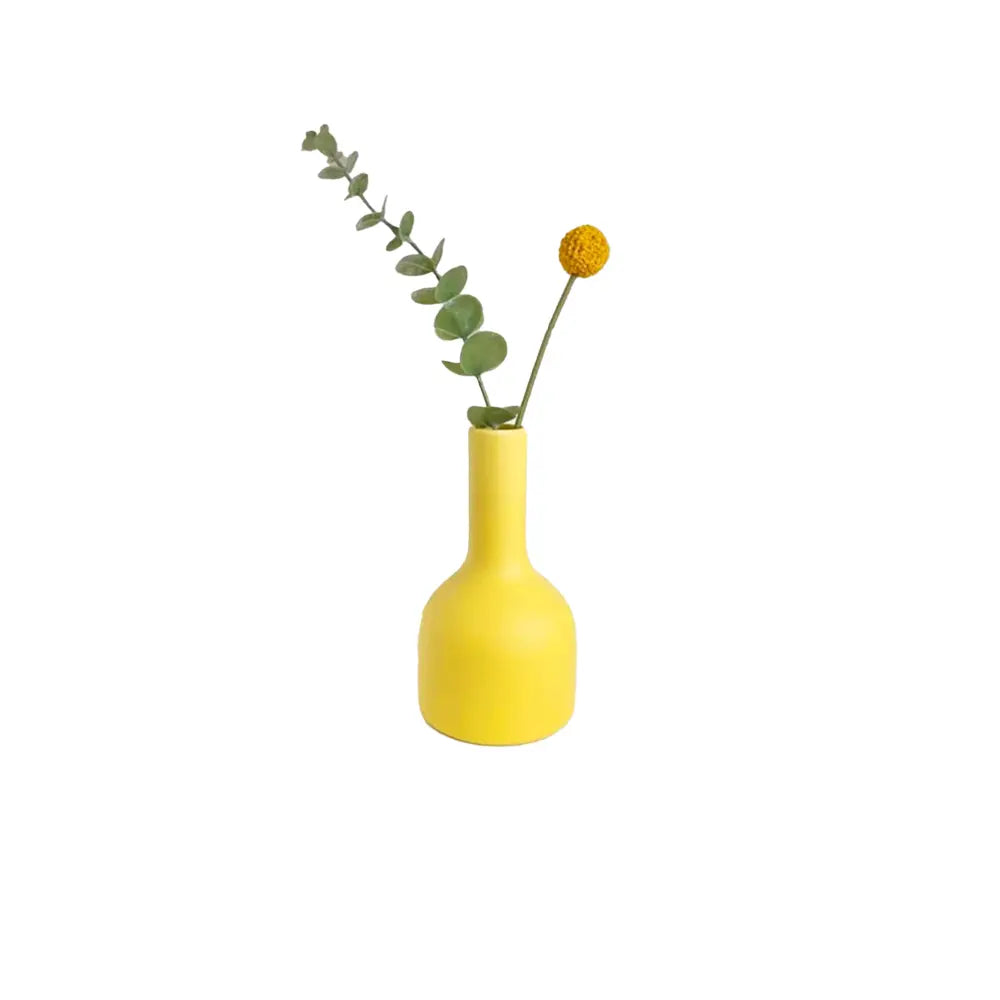 Vase en Céramique Jaune
