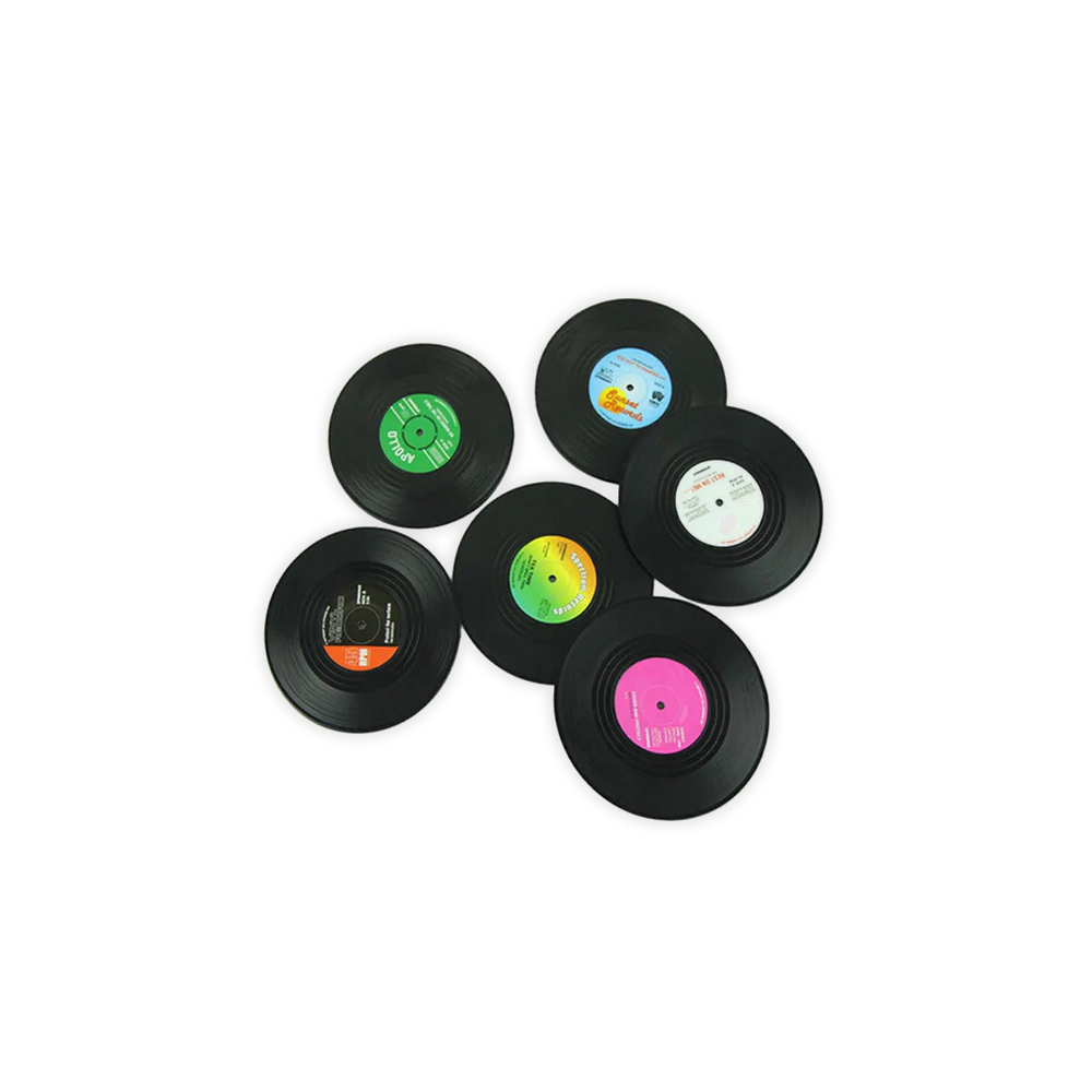Sous-Verres Vinyle | Pack de 6