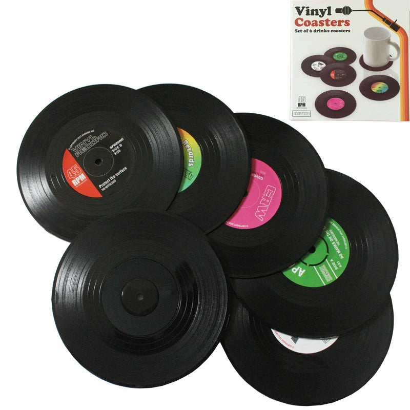 Sous-Verres Vinyle | Pack de 6