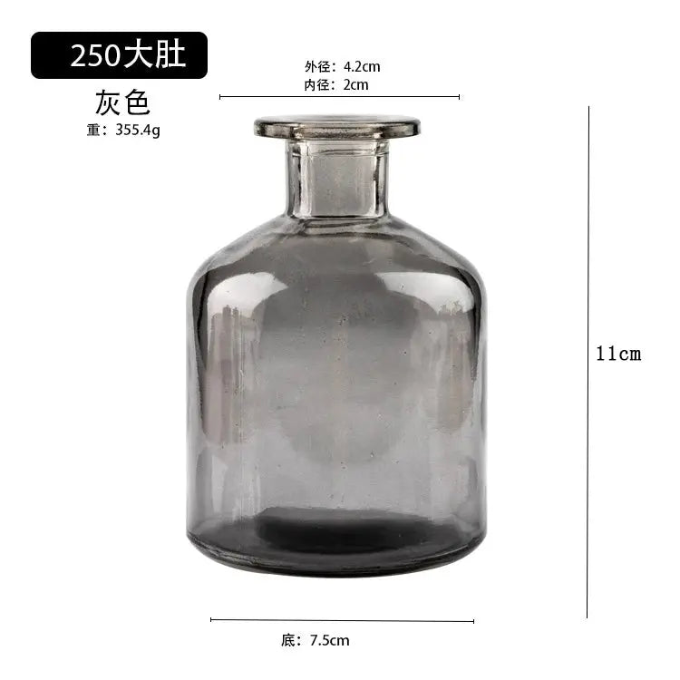 Vase Transparent en Verre