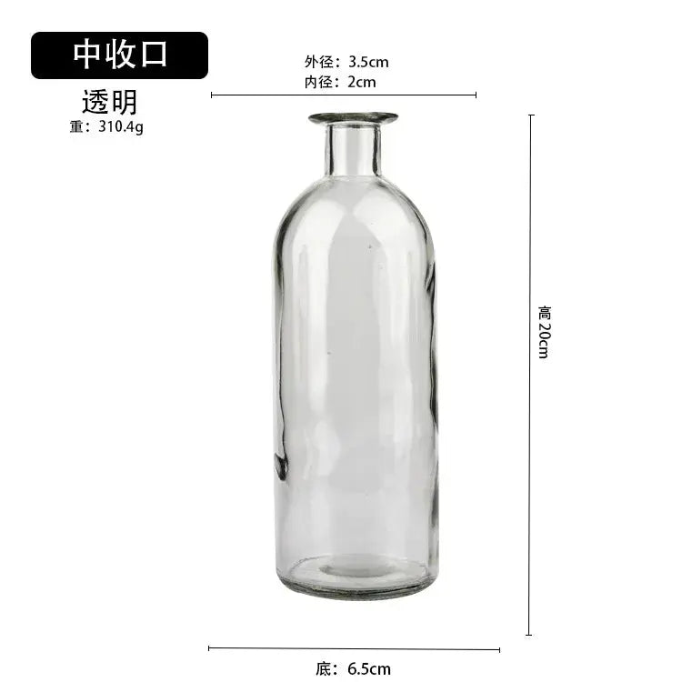 Vase Transparent en Verre