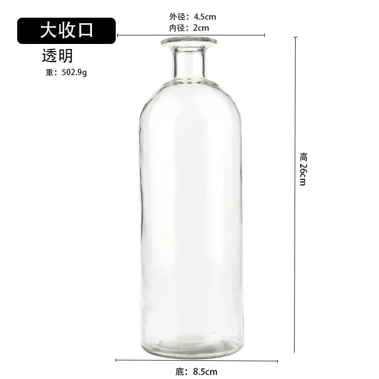 Vase Transparent en Verre