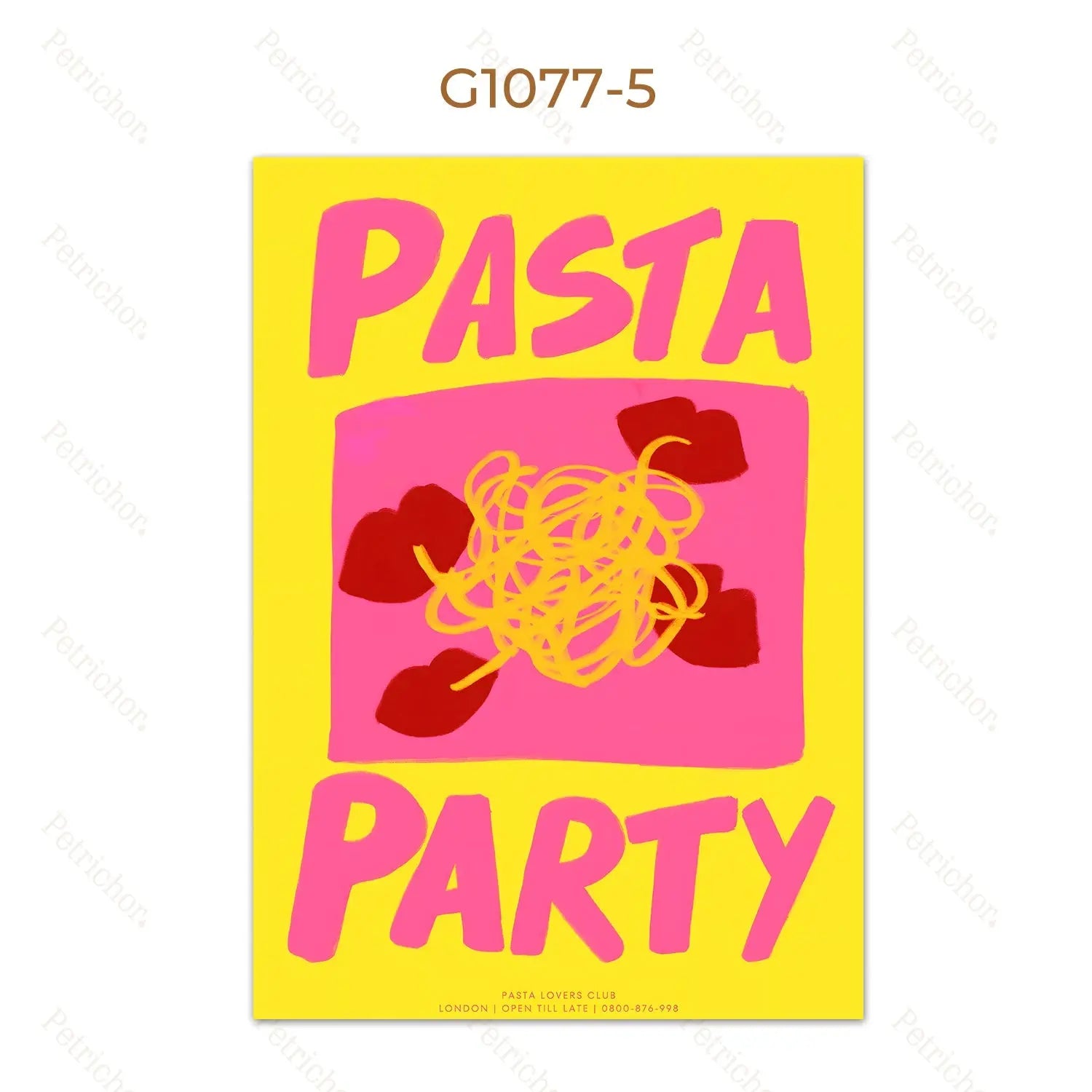 Poster Citations Pasta Party