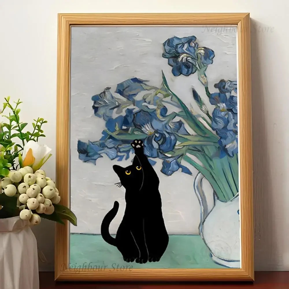 Affiche Van Gogh x Black Cat