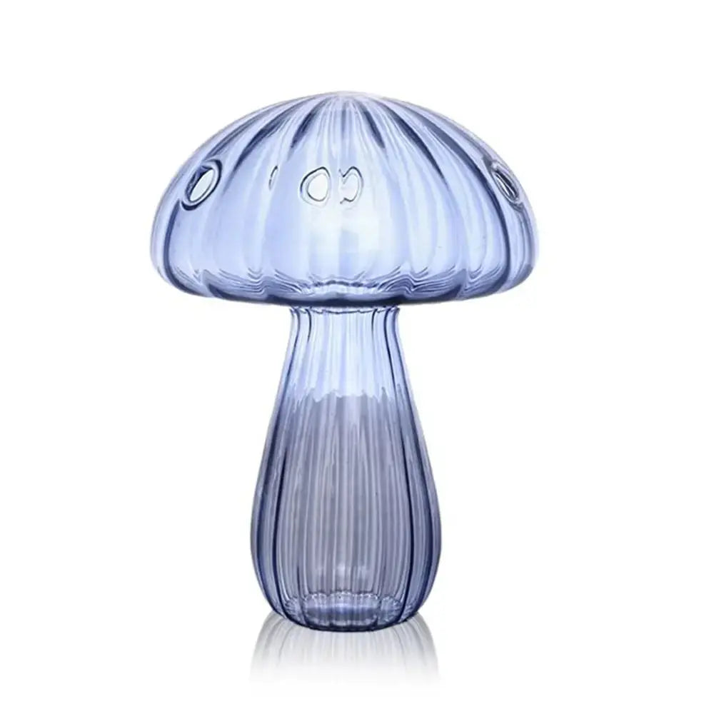 Vase en Verre Transparent Champignon