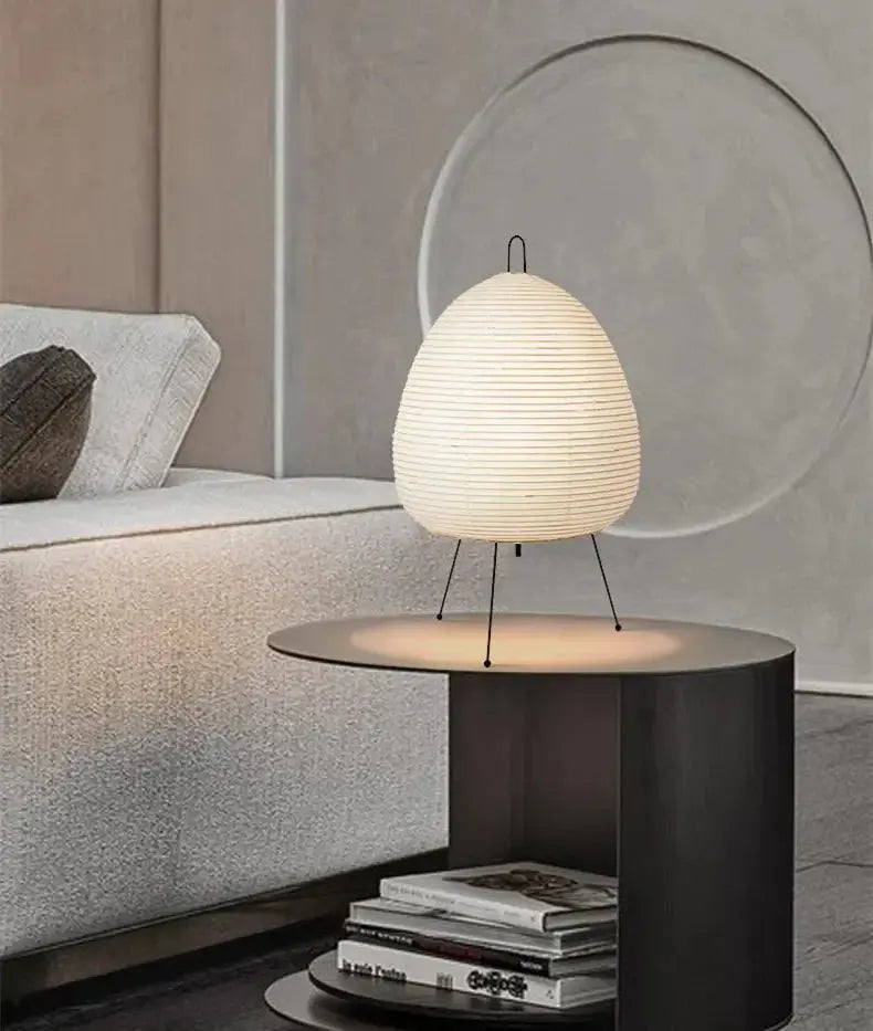 Lampe de Table Japonaise en Papier de Riz