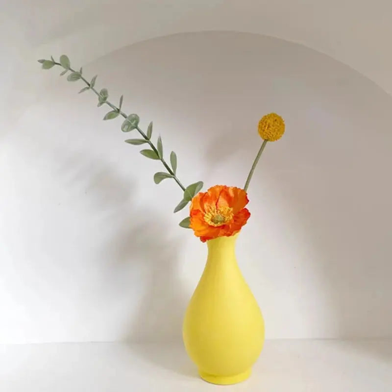 Vase en Céramique Jaune