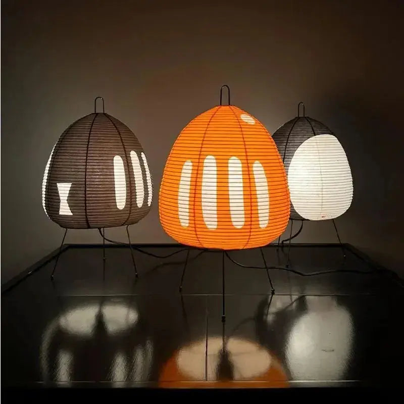 Lampe de Table Japonaise en Papier de Riz