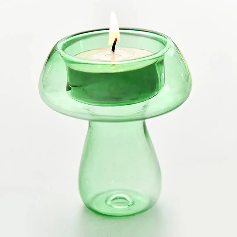 Bougeoir Champignon en Verre
