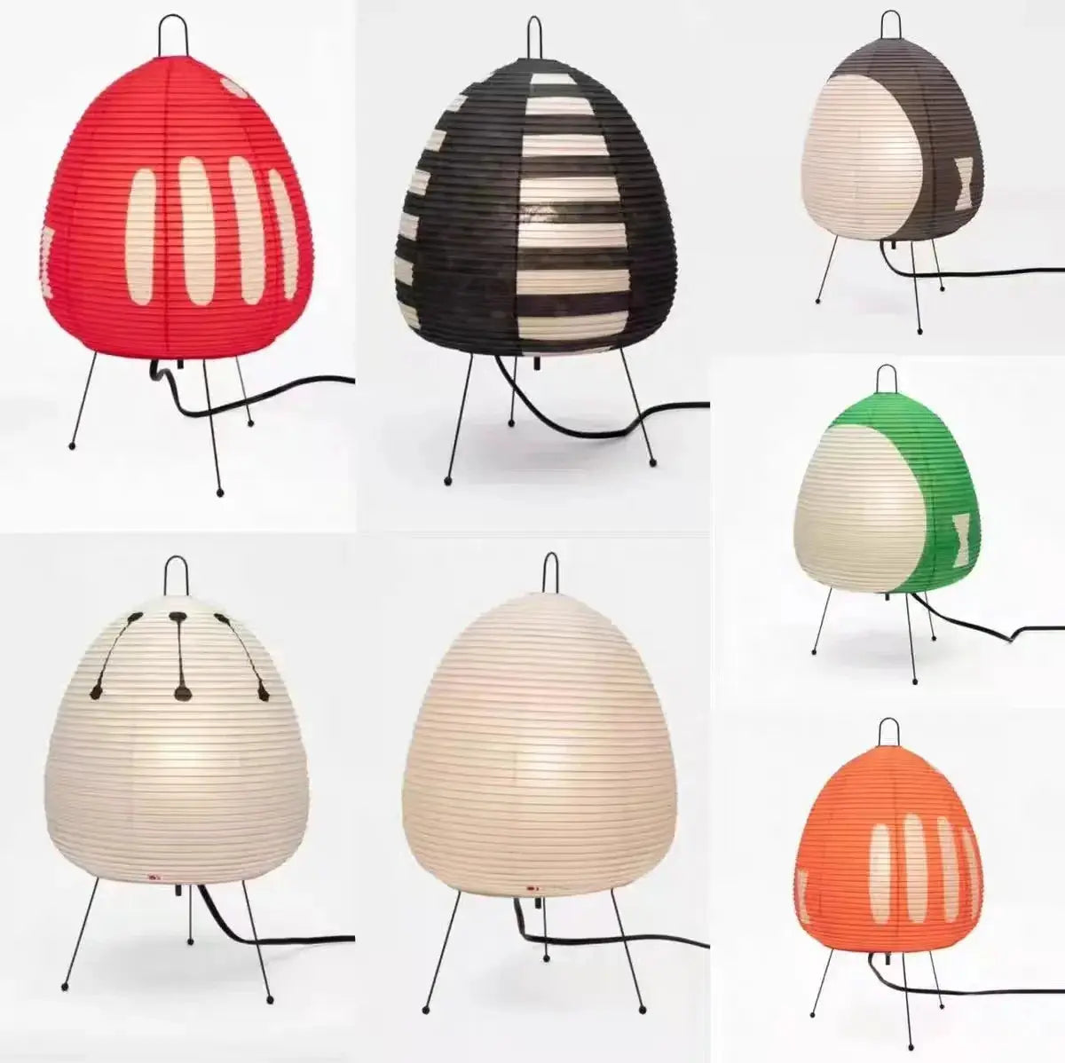 Lampe de Table Japonaise en Papier de Riz