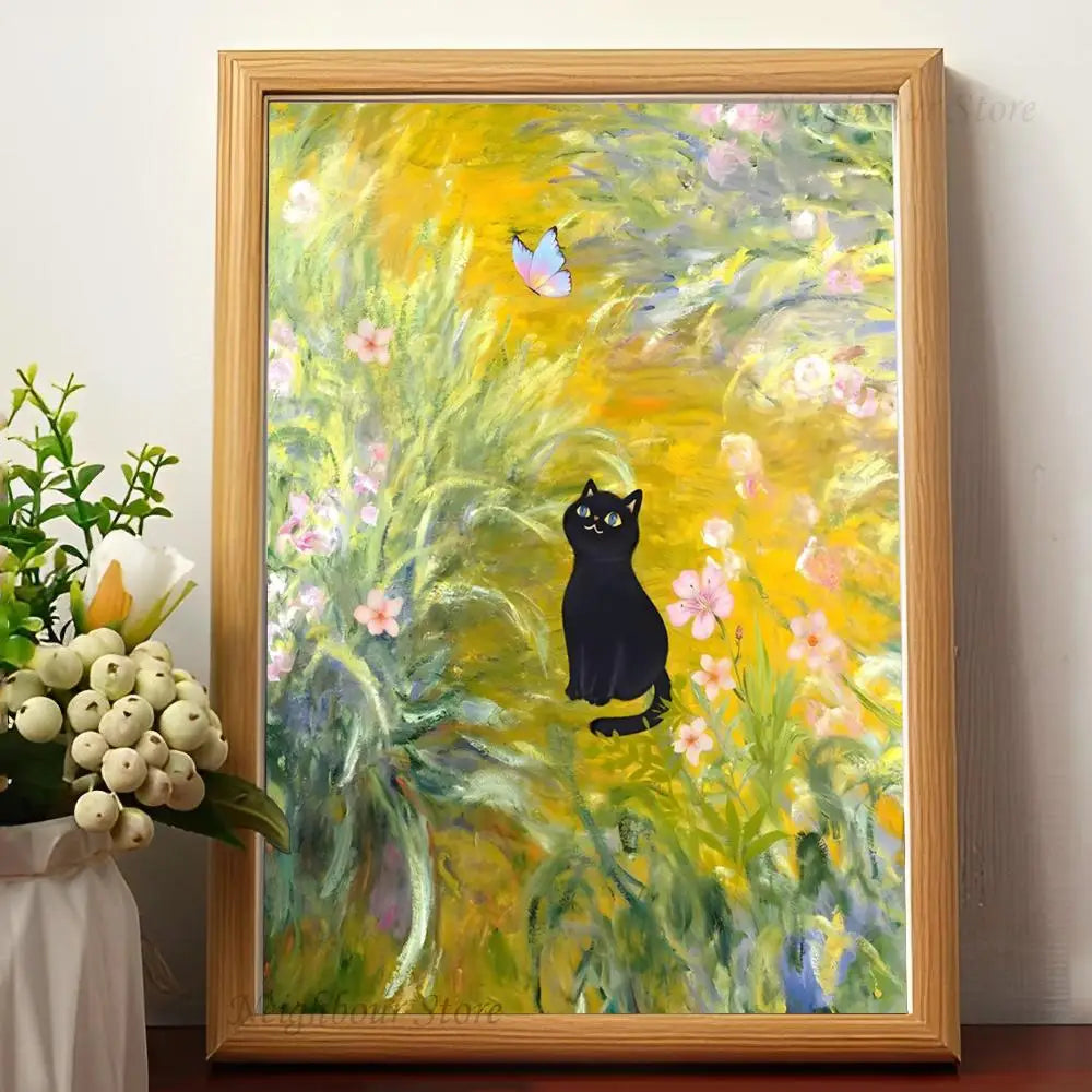 Affiche Van Gogh x Black Cat
