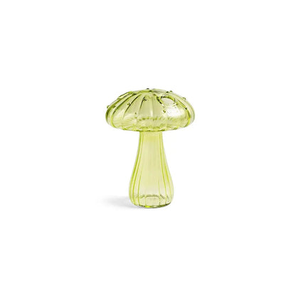 Vase en Verre Transparent Champignon