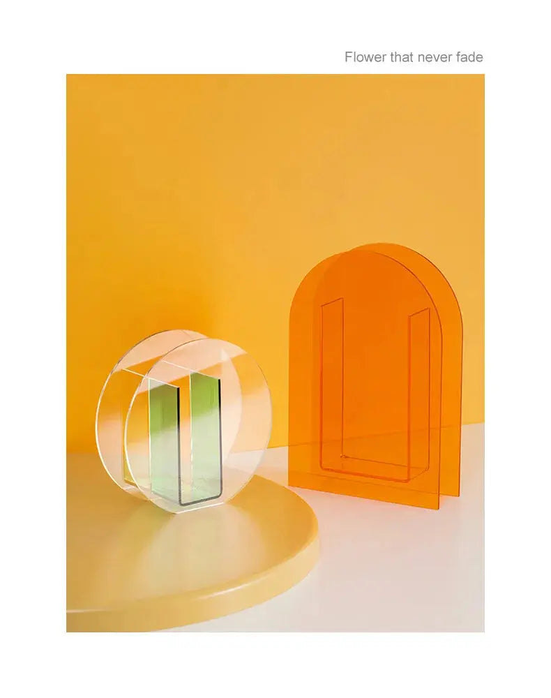 Vases en Acrylique Arc-en-Ciel
