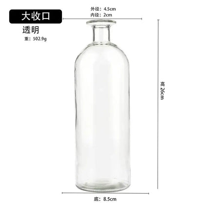 Vase Transparent en Verre