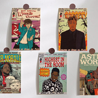 Carte Postale Vintage Rap Star