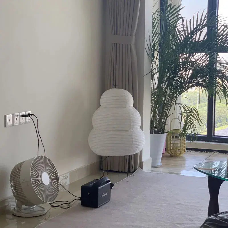 Lampe en Papier de Riz Japonais