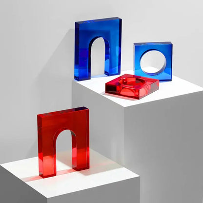 Ornement en Cristal Géométrique