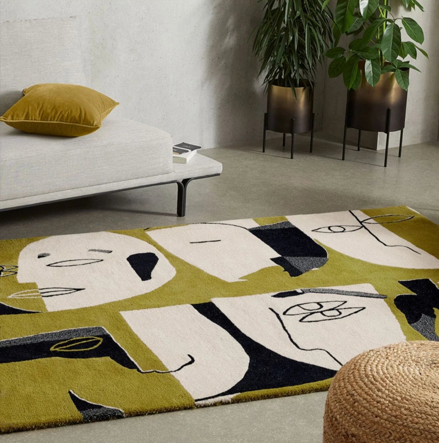 Tapis Abstrait Moderne - Hélene Sagne