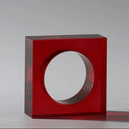 Ornement en Cristal Géométrique