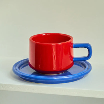 Tasse et Soucoupe en Céramique