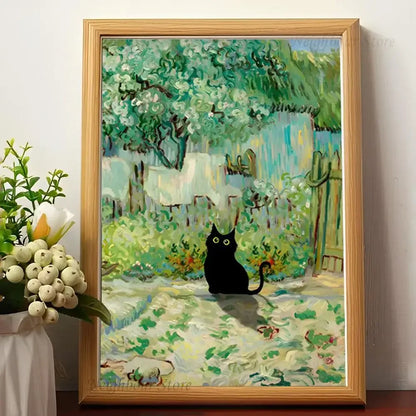 Affiche Van Gogh x Black Cat