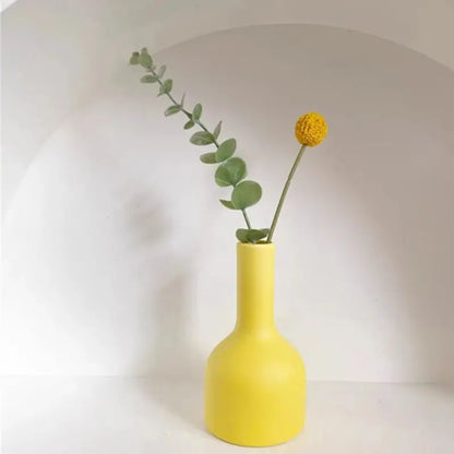 Vase en Céramique Jaune