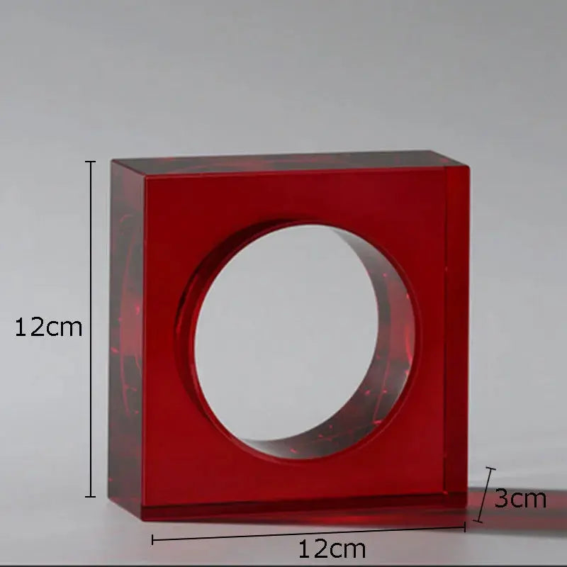 Ornement en Cristal Géométrique