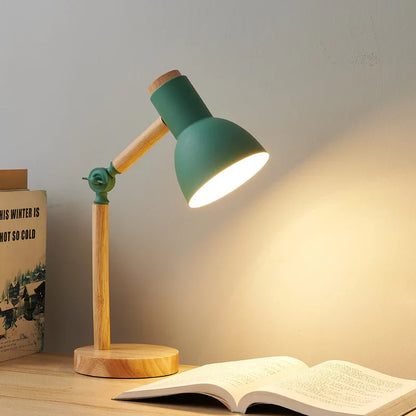 Lampe de Bureau en Bois
