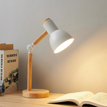 Lampe de Bureau en Bois