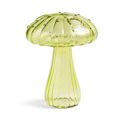 Vase en Verre Transparent Champignon