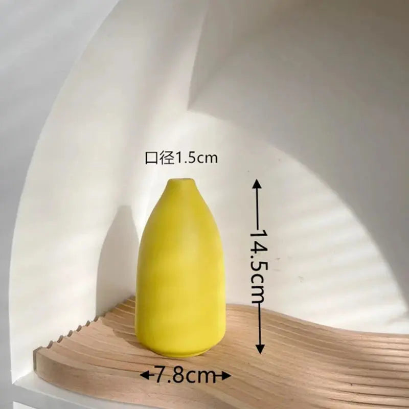 Vase en Céramique Jaune