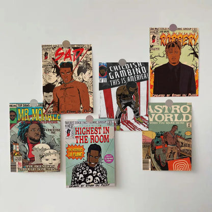 Carte Postale Vintage Rap Star