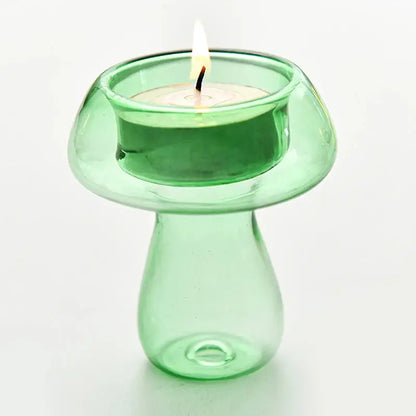 Bougeoir Champignon en Verre
