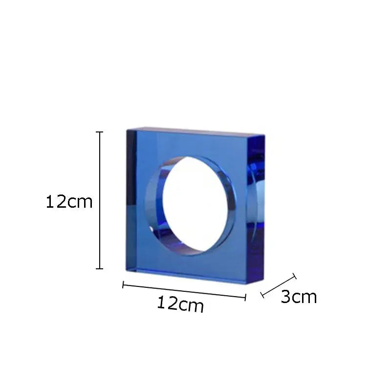 Ornement en Cristal Géométrique
