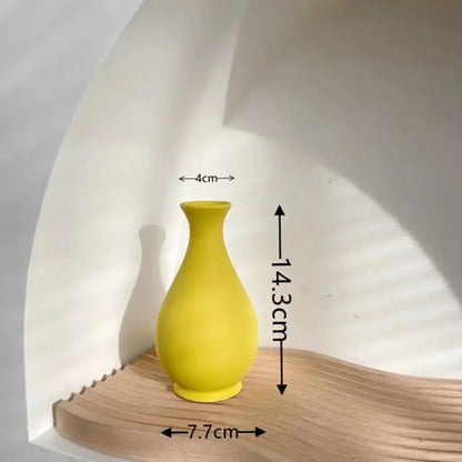 Vase en Céramique Jaune