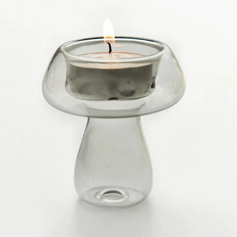 Bougeoir Champignon en Verre