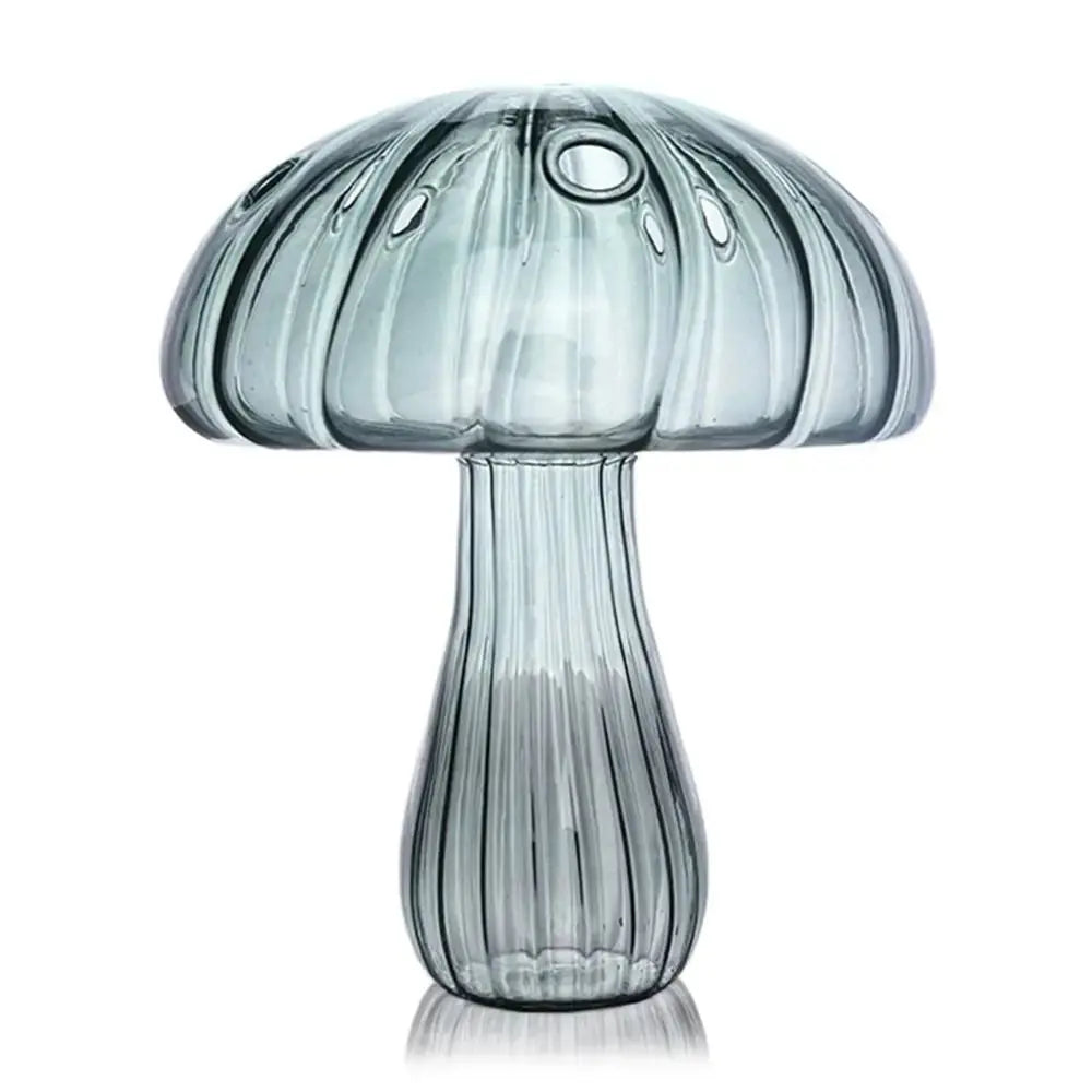 Vase en Verre Transparent Champignon