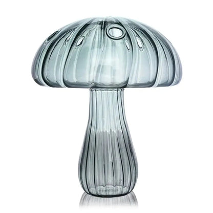Vase en Verre Transparent Champignon