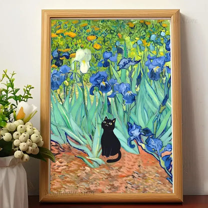 Affiche Van Gogh x Black Cat