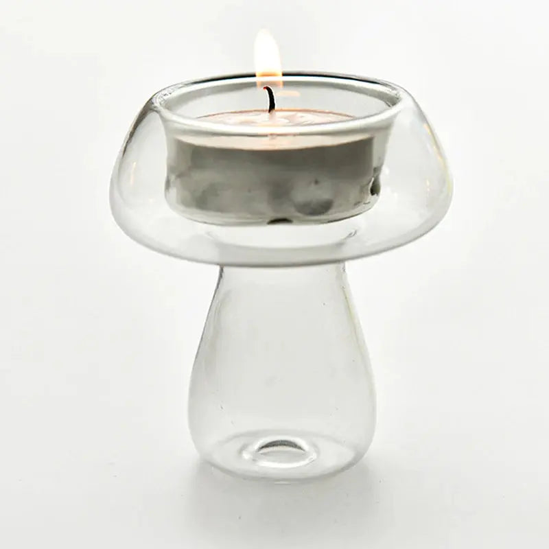 Bougeoir Champignon en Verre