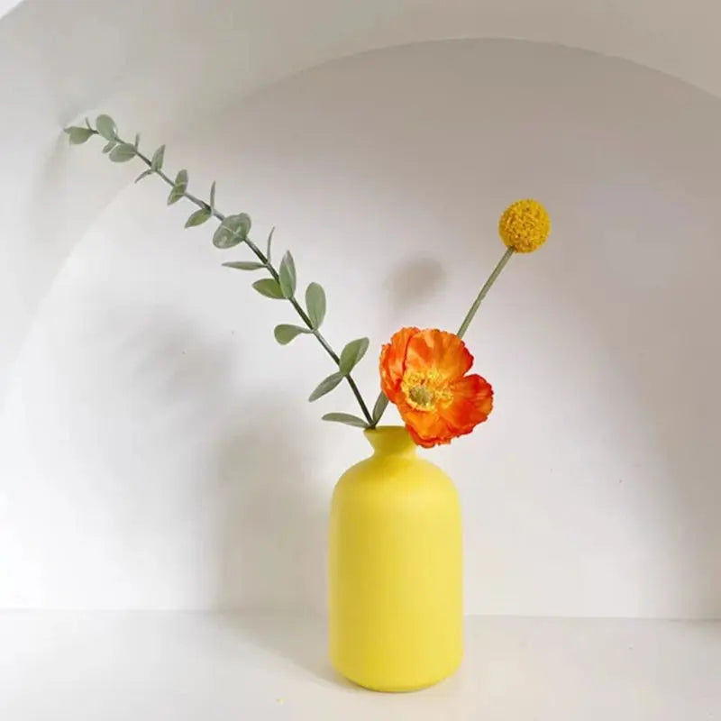 Vase en Céramique Jaune