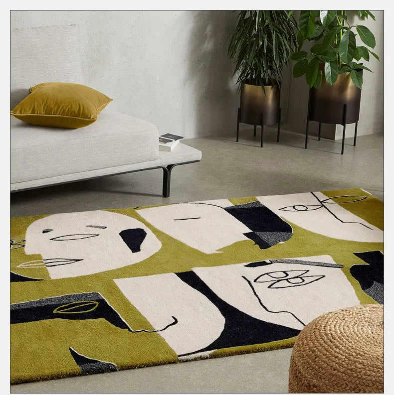 Tapis Abstrait Moderne - Hélene Sagne