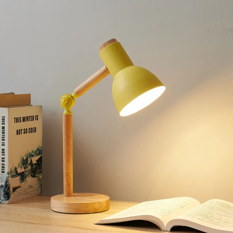 Lampe de Bureau en Bois